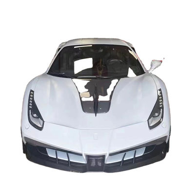 Para Ferrari 488 Kit de corpo de fibra de carbono 488 Misha estilo avançado e traseiro tampão spoiler Hood Kit de corpo de fibra de carbono