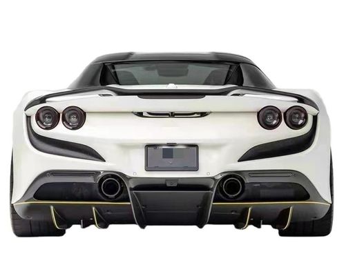 Peças para automóveis para Ferrari F8 Fibra de carbono Kit F8 Upgrade Novi estilo difusor Fibra de carbono difusor