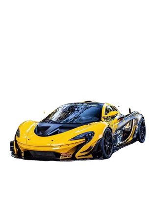 Para McLaren P1 Body Kit P1 Upgraded GTR Style Frente e traseiro Bumper Spoilers Carbon Fiber Body Kit