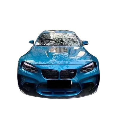 Para BMW F22 F87 2 Série M2 Body Kit M2 M235 Upgrade IMP Estilo Frente e traseiro Bumper Spoiler Wide Bodyki