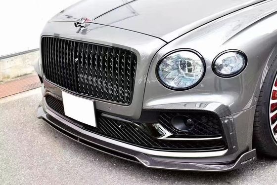 Bentley Flying Spur Corpo de fibra de carbono Kit de atualizações Flying Spur estilo MANSORY difusor de lábio frontal Kit de corpo de capota de spoiler
