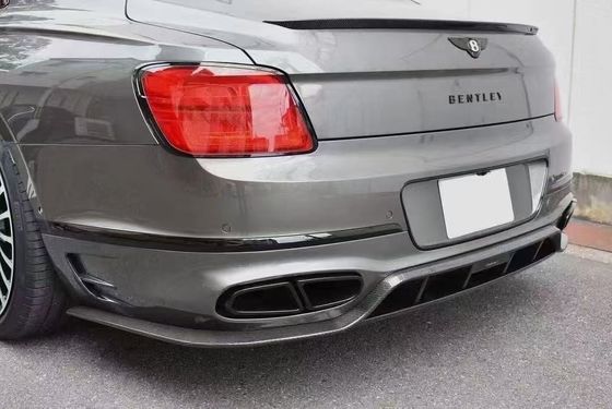 Bentley Flying Spur Corpo de fibra de carbono Kit de atualizações Flying Spur estilo MANSORY difusor de lábio frontal Kit de corpo de capota de spoiler