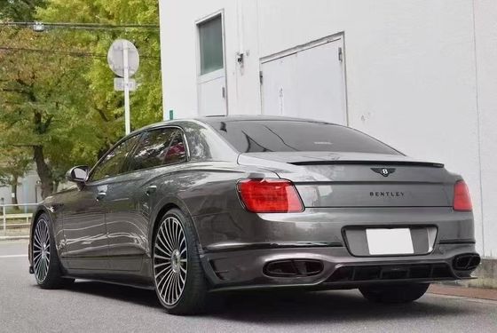 Bentley Flying Spur Corpo de fibra de carbono Kit de atualizações Flying Spur estilo MANSORY difusor de lábio frontal Kit de corpo de capota de spoiler