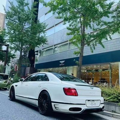 Bentley Flying Spur Corpo de fibra de carbono Kit de atualizações Flying Spur estilo MANSORY difusor de lábio frontal Kit de corpo de capota de spoiler