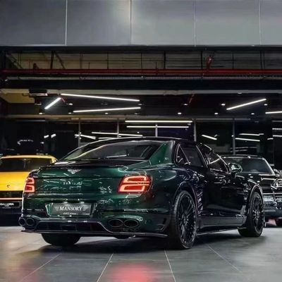 Bentley Flying Spur Corpo de fibra de carbono Kit de atualizações Flying Spur estilo MANSORY difusor de lábio frontal Kit de corpo de capota de spoiler