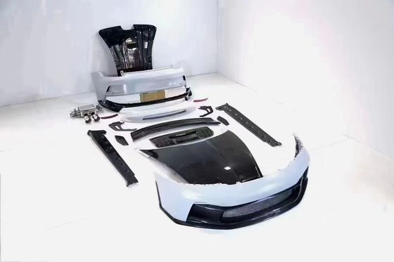 Porsche 992 Carroça de fibra de carbono Kit 992 estilo GT3 traseiro e dianteiro parachoque saia lateral spoiler capô