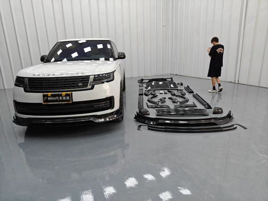 Land Rover Range Rover Kit de corpo de fibra de carbono Range Rover Upgraded Mansory estilo difusor de lábio frontal Spoiler capô roda arco saia lateral