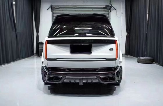 Land Rover Range Rover Kit de corpo de fibra de carbono Range Rover Upgraded Mansory estilo difusor de lábio frontal Spoiler capô roda arco saia lateral