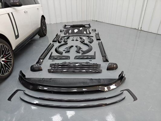 Land Rover Range Rover Kit de corpo de fibra de carbono Range Rover Upgraded Mansory estilo difusor de lábio frontal Spoiler capô roda arco saia lateral