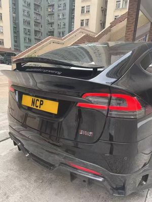 Tesla modelo X Fibra de Carbono Kit de corpo modelo X Fibra de Carbono difusor de lábio frontal Spoiler capô roda arco corpo largo kit