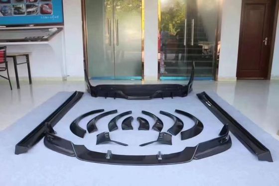 Tesla modelo X Fibra de Carbono Kit de corpo modelo X Fibra de Carbono difusor de lábio frontal Spoiler capô roda arco corpo largo kit