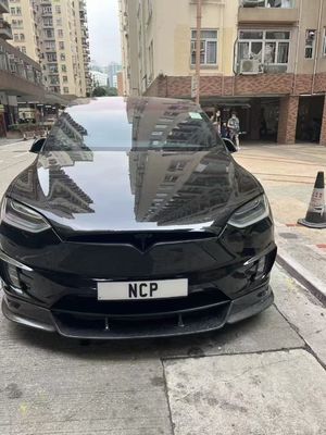Tesla modelo X Fibra de Carbono Kit de corpo modelo X Fibra de Carbono difusor de lábio frontal Spoiler capô roda arco corpo largo kit