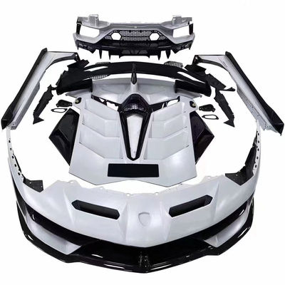 Para Lamborghini Aventador LP700 LP720 Fibra de Carbono Body Kit Aventador Upgraded SVJ Estilo Frente e traseiro Bumper Spoiler Body Kit