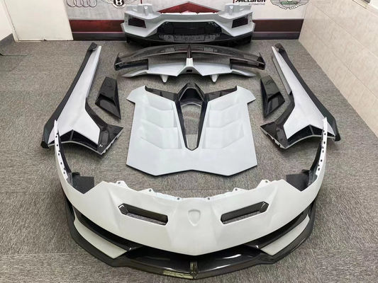 Para Lamborghini Aventador LP700 LP720 Fibra de Carbono Body Kit Aventador Upgraded SVJ Estilo Frente e traseiro Bumper Spoiler Body Kit