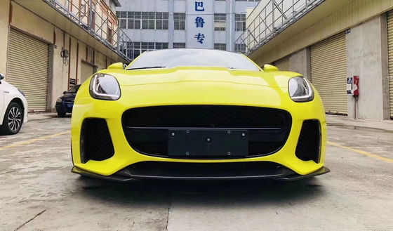 Para o Jaguar F-Type Body Kit Fibra de Carbono e FPR F-Type Upgraded SVR Style Front Bumper Body Kit