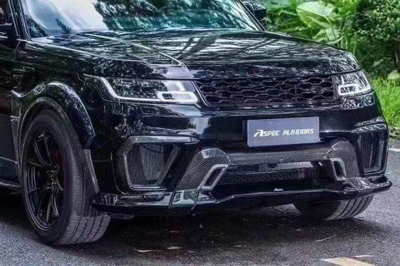 Runde ASPEC Style CF&amp; FRP Wide Body Kit Front Bumper Rear Bumper Side Skirt Fender para Land Rover RANGE ROVE SPORT 2014-2017