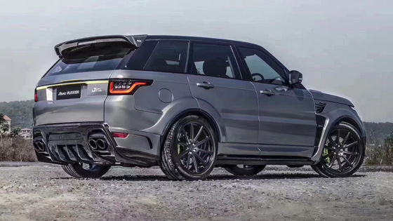 Runde ASPEC Style CF&amp; FRP Wide Body Kit Front Bumper Rear Bumper Side Skirt Fender para Land Rover RANGE ROVE SPORT 2014-2017