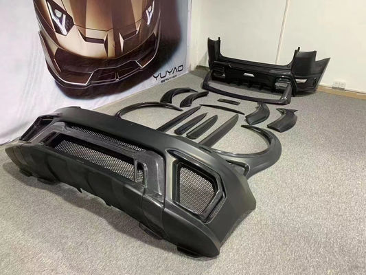 Runde ASPEC Style CF&amp; FRP Wide Body Kit Front Bumper Rear Bumper Side Skirt Fender para Land Rover RANGE ROVE SPORT 2014-2017