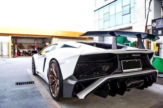 Para Lamborghini Aventador LP700 Fibra de Carbono Kit Aventador Atualizado 740SV Frente e traseiro Bumper Spoilers