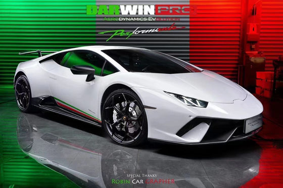 Para Lamborghini LP580 LP610 Kit de corpo de fibra de carbono LP580 LP610 Upgraded LP640 estilo Frente e traseiro tampão spoiler Hood