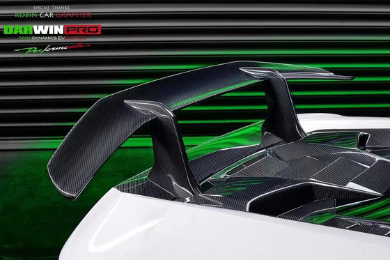 Para Lamborghini LP580 LP610 Kit de corpo de fibra de carbono LP580 LP610 Upgraded LP640 estilo Frente e traseiro tampão spoiler Hood