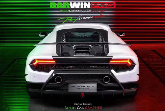 Para Lamborghini LP580 LP610 Kit de corpo de fibra de carbono LP580 LP610 Upgraded LP640 estilo Frente e traseiro tampão spoiler Hood