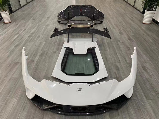 Para Lamborghini LP580 LP610 Kit de corpo de fibra de carbono LP580 LP610 Upgraded LP640 estilo Frente e traseiro tampão spoiler Hood