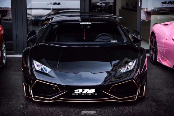 Para Lamborghini LP580 LP610 Kit de Widebody de Fibra de Carbono LP580 LP610 Modernização do estilo PD Frente e traseiro Bumper Spoiler Widebody