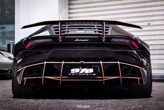 Para Lamborghini LP580 LP610 Kit de Widebody de Fibra de Carbono LP580 LP610 Modernização do estilo PD Frente e traseiro Bumper Spoiler Widebody