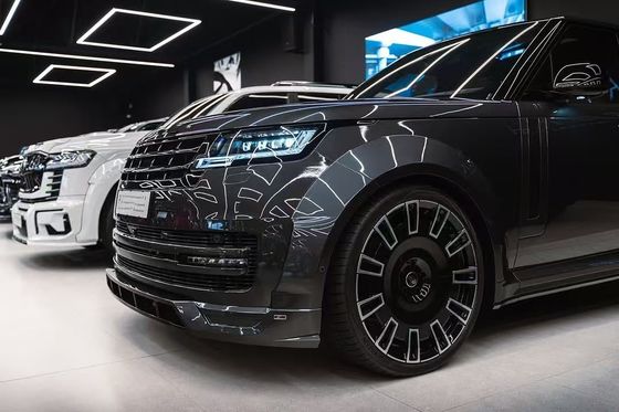 Fibra de carbono Land Rover Body Kit LM Estilo Universal traseiro Bumper Lips Diffuser Spoiler