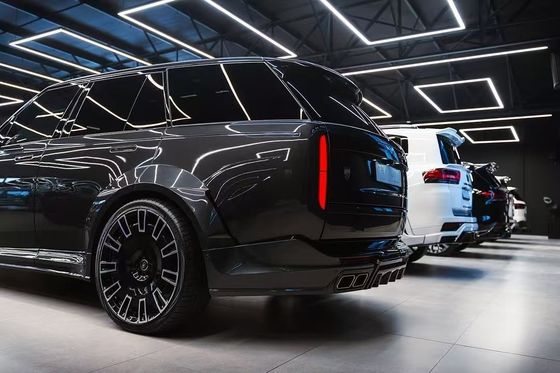 Fibra de carbono Land Rover Body Kit LM Estilo Universal traseiro Bumper Lips Diffuser Spoiler