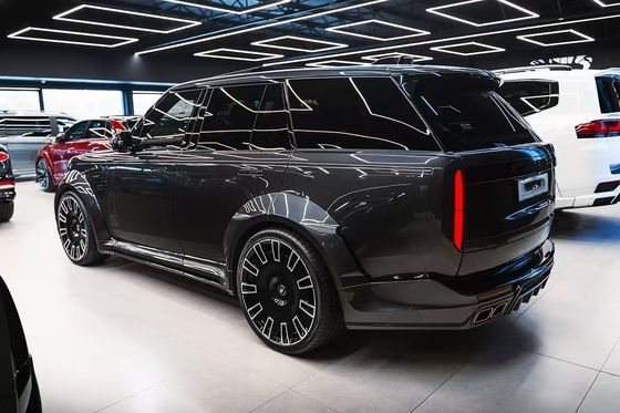 Fibra de carbono Land Rover Body Kit LM Estilo Universal traseiro Bumper Lips Diffuser Spoiler