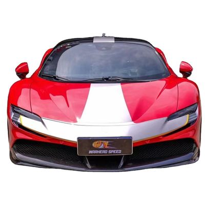 Para a Ferrari SF90 Kit de Corpo de Fibra de Carbono Seca SF90 Estilo OEM Fibra de Carbono Lobo Fronteiro Diffuser Spoiler saia lateral
