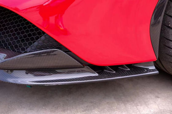 Para a Ferrari SF90 Kit de Corpo de Fibra de Carbono Seca SF90 Estilo OEM Fibra de Carbono Lobo Fronteiro Diffuser Spoiler saia lateral