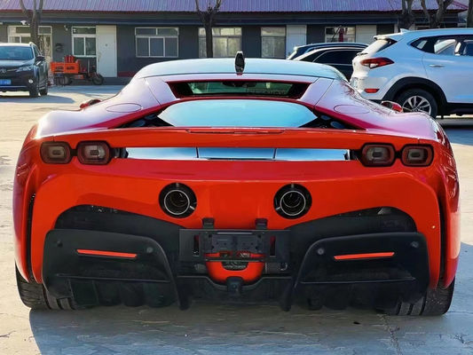 Para a Ferrari SF90 Kit de Corpo de Fibra de Carbono Seca SF90 Estilo OEM Fibra de Carbono Lobo Fronteiro Diffuser Spoiler saia lateral