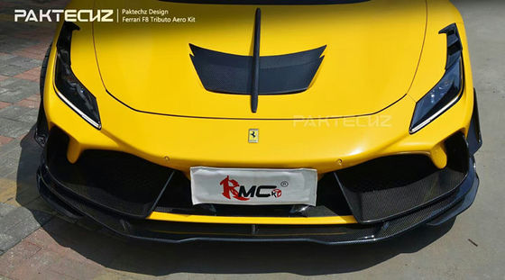 Kit de fibra de carbono estilo Paktechz para Ferrari F8 Kit de carroceria de fibra de carbono