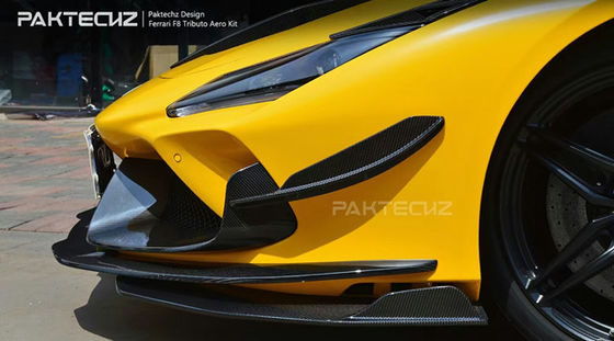 Kit de fibra de carbono estilo Paktechz para Ferrari F8 Kit de carroceria de fibra de carbono