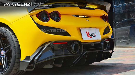 Kit de fibra de carbono estilo Paktechz para Ferrari F8 Kit de carroceria de fibra de carbono