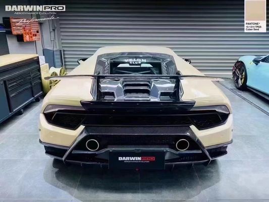 Peças de automóveis Spoiler de fibra de carbono para Lamborghini HURACAN LP610 580 EVO Upgrade do Performante Style Spoiler de cauda de fibra de carbono