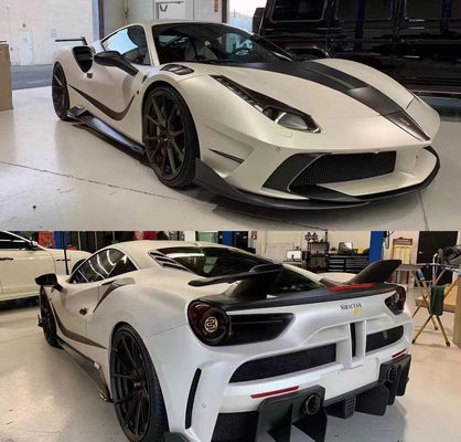 Peças para carroceria Ferrari 488 Kit de carroceria de fibra de carbono Kit de carroceria de fibra de carbono
