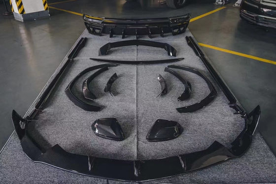 Peças de automóvel Kit de corpo de fibra de carbono para Lamborghini URUS URUS atualiza o Kit de corpo largo de spoiler de difusor de pá dianteira MSY