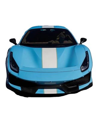 Peças para carroceria Ferrari 488 Kit de carroceria 488 Upgraded PistA-estilo Frente e traseiro Bumper Bonnet Spoiler Fibra de carbono Kit de carroceria