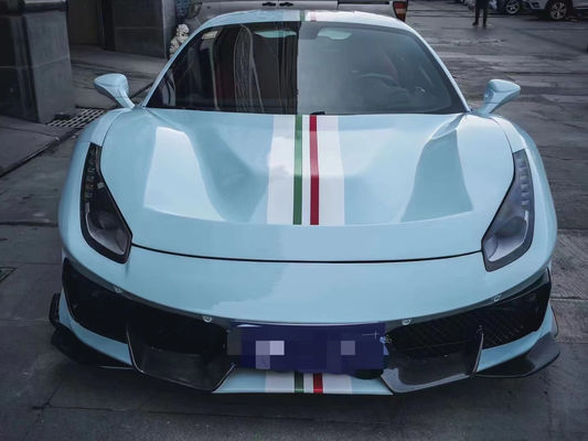Peças para carroceria Ferrari 488 Kit de carroceria 488 Upgraded PistA-estilo Frente e traseiro Bumper Bonnet Spoiler Fibra de carbono Kit de carroceria
