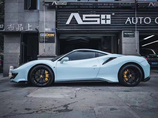 Peças para carroceria Ferrari 488 Kit de carroceria 488 Upgraded PistA-estilo Frente e traseiro Bumper Bonnet Spoiler Fibra de carbono Kit de carroceria
