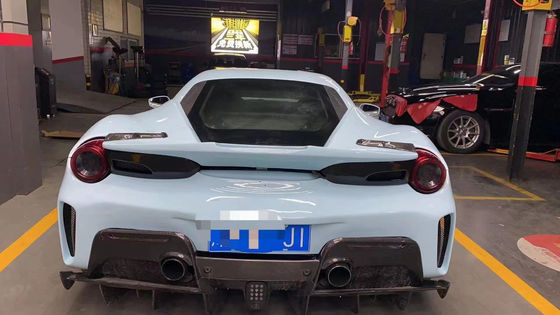Peças para carroceria Ferrari 488 Kit de carroceria 488 Upgraded PistA-estilo Frente e traseiro Bumper Bonnet Spoiler Fibra de carbono Kit de carroceria