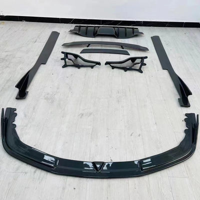 Para Ferrari 458 Kit de corpo de fibra de carbono 458 Kit de corpo de fibra de carbono frontal de lábio difusor spoiler lateral saia