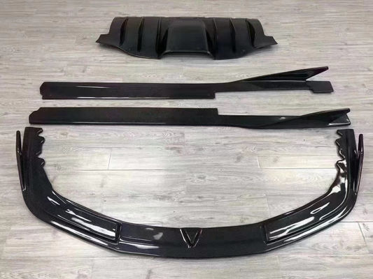 Para Ferrari 458 Kit de corpo de fibra de carbono 458 Kit de corpo de fibra de carbono frontal de lábio difusor spoiler lateral saia