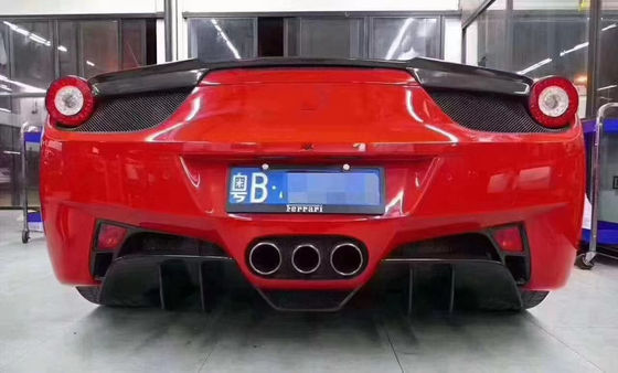 Para Ferrari 458 Kit de corpo de fibra de carbono 458 Kit de corpo de fibra de carbono frontal de lábio difusor spoiler lateral saia