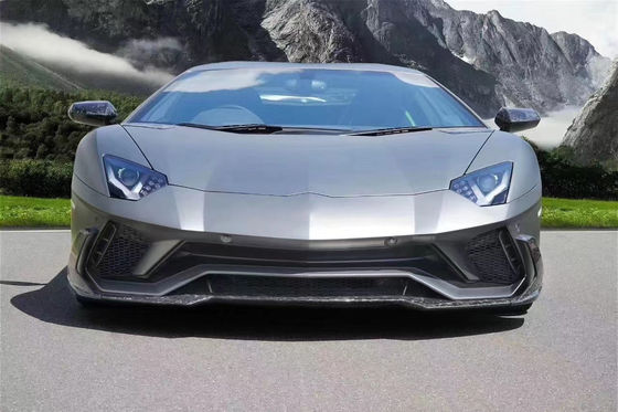 Kit de carroceria de fibra de carbono para Lamborghini LP740S LP740S Upgrade Upgraded MSY Style Kit de carroceria de espátula frontal difusor spoiler