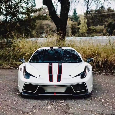 Para a Ferrari 458 Kit de corpo de fibra de carbono 458 Upgraded VORS estilo Frente e traseiro Bumper Spoiler Side Skirt Body Kit